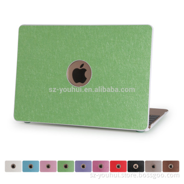Wholesale Ultra Slim Silk Pattern PU Leather Case Hard Cover for Macbook 11" 12" 13" 15"